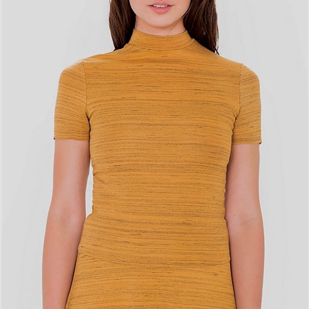 American Apparel mock neck shirt